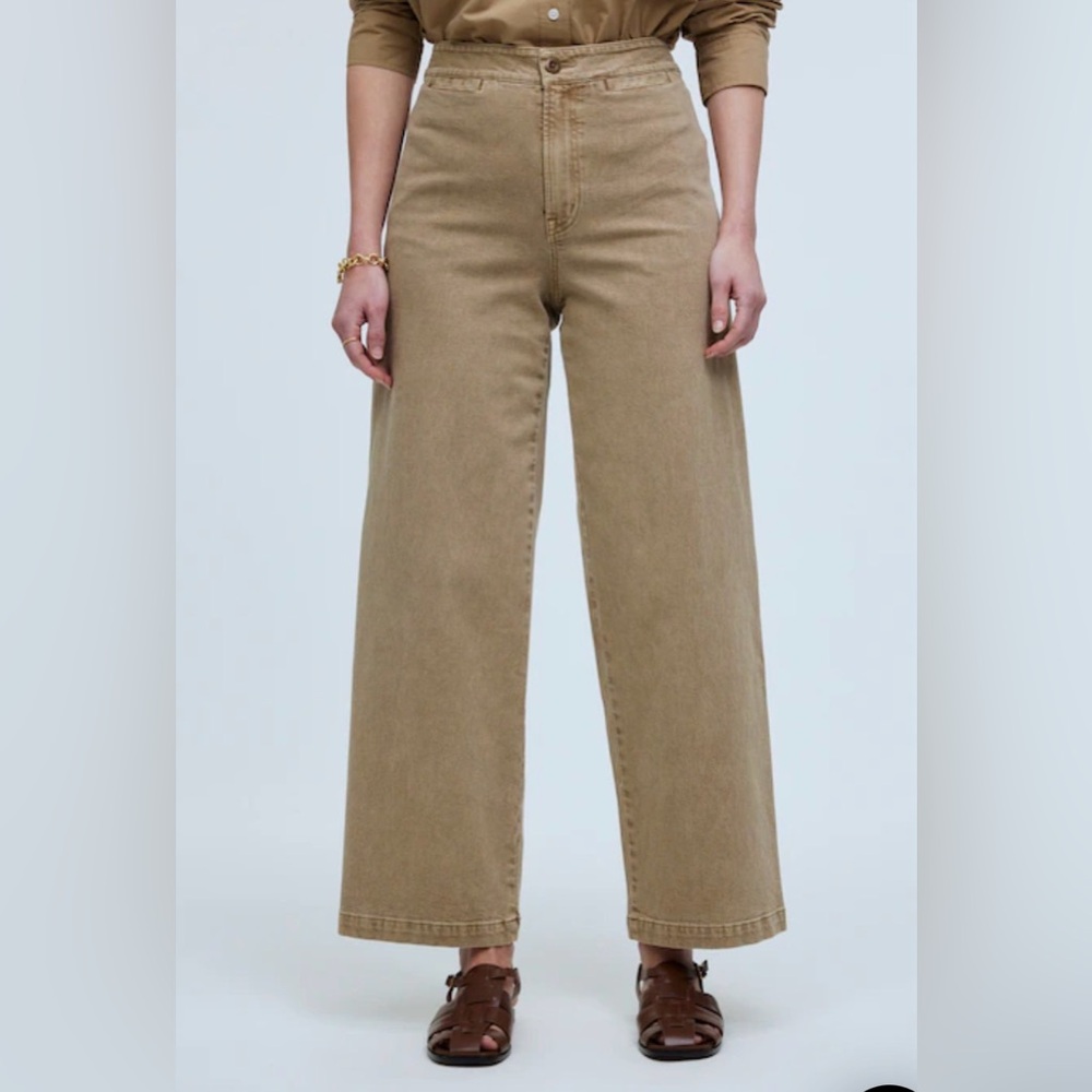 Madewell | Curvy Emmett Wide-Leg Crop Pant | 32